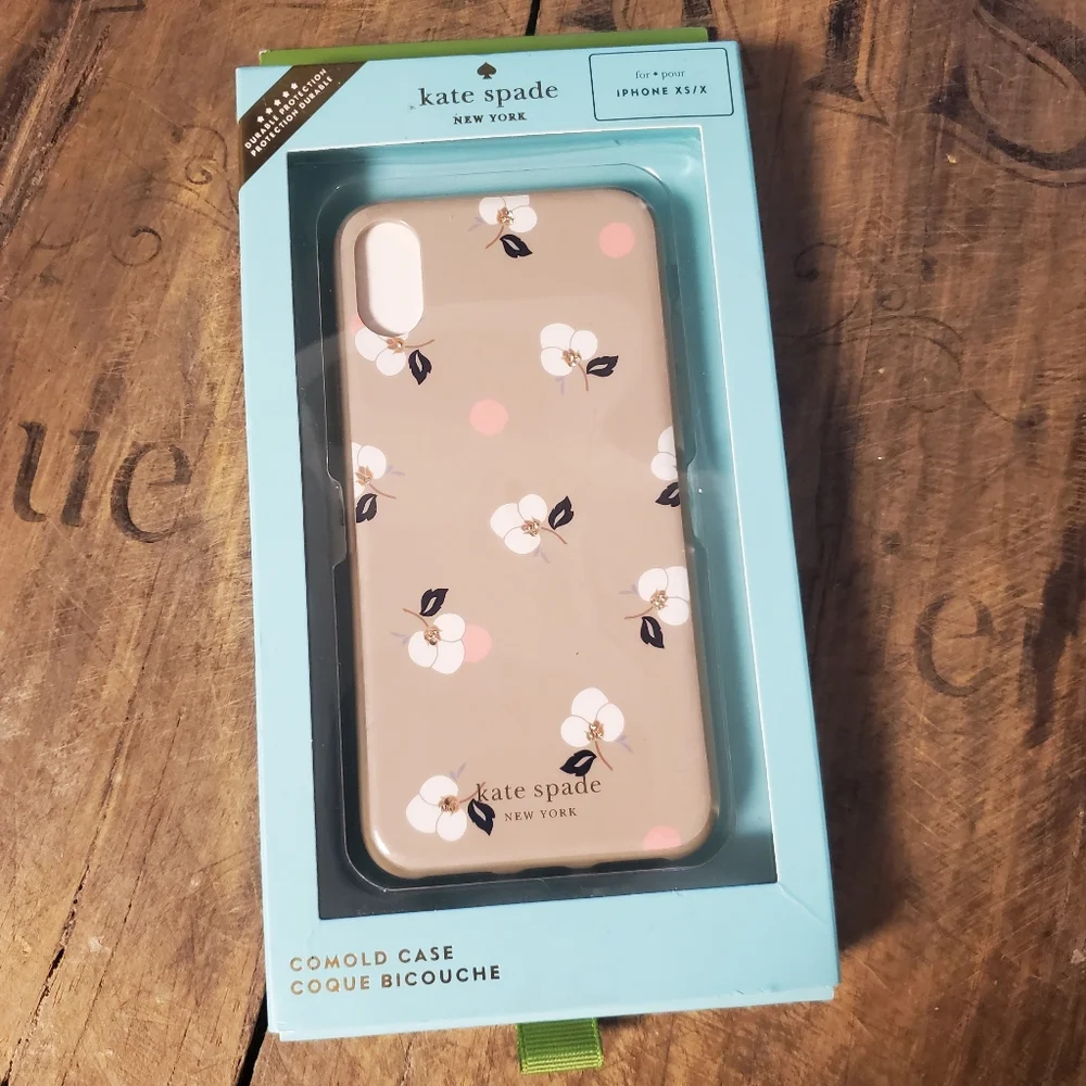 🔥KATE SPADE NEW YORK‎ Breezy Floral Ditzy Hard Shell Case 4 IPhone Model XS/S